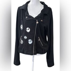 Disney Nightmare Before Christmas Black Jacket Size XXL